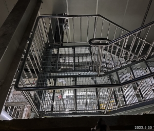 潔淨室鋼梯不鏽鋼欄杆